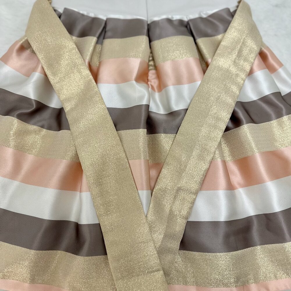 Bonnie Jean Girls Colorblock Stripe Dress with Bow - Picture 6 of 9